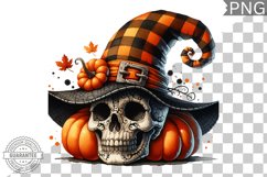 Halloween Skull Sublimation - Clipart PNG Design Product Image 1