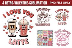 Retro Valentine Sublimation Bundle PNG Product Image 22