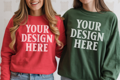 Bella Canvas 3001 Christmas Couple Mockup ,3001 Couple Mock Product Image 1