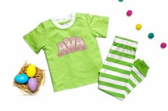 Easter Sublimation Monogram Alphabet Clipart Glitter Effect Product Image 13