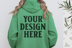 Irish Green Gildan 18500 Hoodie Sweatshirt Mockup, Unisex H Product Image 1