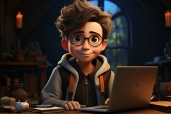 3D Character Boy Marketing Manager with relevant environment Product Image 1