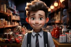 3D Character Boy Marketing Manager with relevant environment Product Image 1