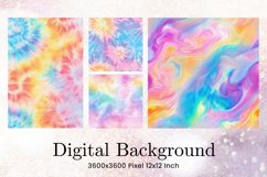Rainbow Tie dye Texture Background Wallpaper Digital Paper41 Product Image 1