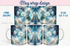 Abstract cosmic sky mug wrap 15 oz sublimation designs png Product Image 1