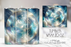 Cosmic night sky tumbler 20oz wrap sublimation design png Product Image 1