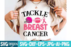 Tackle Breast Cancer Svg Design,Breast Cancer Svg Design Product Image 1