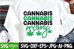 Cannabis Moms SVG Cut File,Cannabis Moms SVG Design Product Image 2