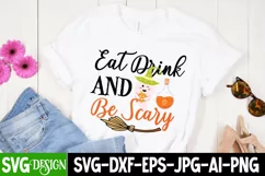 Eat Drink And Be Scary SVG Design,Eat Drink And Be Scary SVG Product Image 3