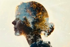 Double exposure portrait with nature Product Image 1