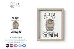 Alter spielt keine Rolle SVG | Rotwein SVG Product Image 1