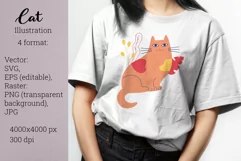 Cat SVG. Funny Cat. EPS. SVG. JPG. PNG. Product Image 1