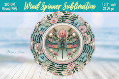 Cute Dragonfly windspinner |Summer Wind spinner sublimation Product Image 1
