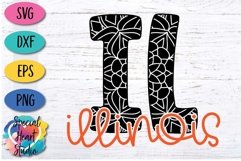 Illinois Mandala - A State SVG Cut File Product Image 2