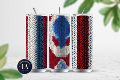 Knitted Patriotic Pattern | Patriotic Background Product Image 2