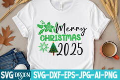 Merry Christmas 2025 SVG Design,Merry Christmas Svg Design Product Image 2