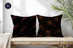 Seamless Flying Witch Broomsticks Digital Paper Product Image 2