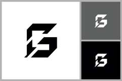 Modern Geometric Letter G or S Icon for Tech and Esports Product Image 1
