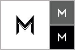 Sharp Geometric Letter M Icon Product Image 1
