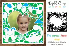 Animal, Kids paper cut design SVG / DXF / EPS / PNG files Product Image 1