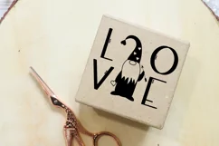 Gnome svg. Valentine svg. Love sign with gnome svg, dxf, png Product Image 2