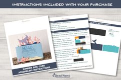 3D Beach Card SVG | Mermaid Box Card SVG | Summer SVG Product Image 2