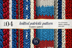 Knitted Patriotic Pattern | Patriotic Background Product Image 1