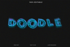 Glitchy, Futuristic Text Effect with Digital Circuits Product Image 1
