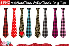 Valentine&#039;s Day Ties sublimation clipart Product Image 1