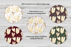 Watercolor Set "Wooden hearts" Product Image 6