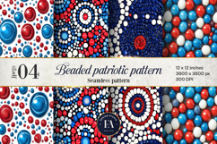 Beaded Patriotic Pattern | Patriotic Background Product Image 1