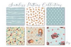 Set of seamless patterns Stay home Product Image 3