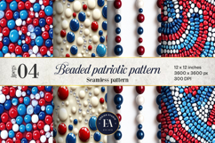 Beaded Patriotic Pattern | Patriotic Background Product Image 1