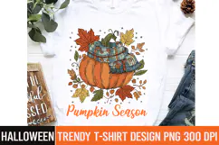 Pumpkin Season Sublimation Design,Pumpkin Season PNG Product Image 3