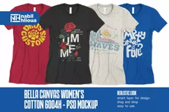 Women bella canvas 6004H t shirt mockup PSD Template Product Image 1