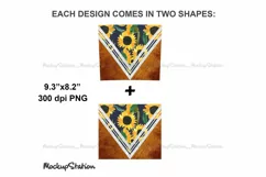 Sunflower Tumbler Sublimation Design PNG for 20oz Skinny Product Image 3