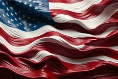 High-quality image of the united states flag rippling in the Product Image 1