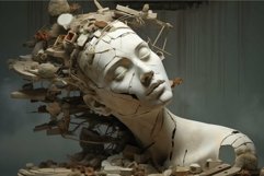 Surreal sculpture of fragmented human mind Product Image 1