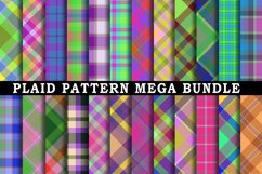 Plaid Pattern Mega Digital Paper Bundle Product Image 1