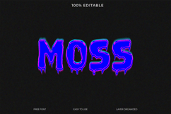 moss, Blurry Text Effect with Soft Edges Product Image 1