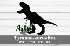 Dinosaur SVG tyrannosaurus rex svg t-rex silhouette trex dxf Product Image 3
