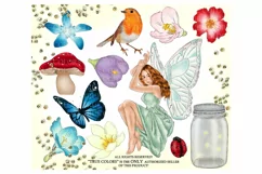 Fairy Tale Spring Clip Art Planner Girl Clip Art Fashion Product Image 3
