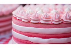 cake pink and white stripes Product Image 1