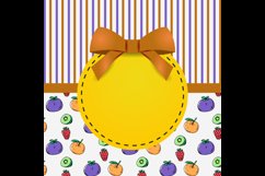 Card Pattern Fresh Fruit and Strips Product Image 2