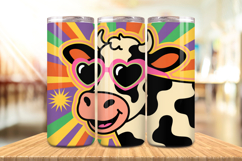 Valentine’s Day Funny Cow Tumbler Wrap PNG Big Bundle Design Product Image 3