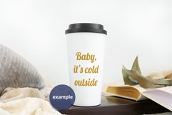 Travel Mug mockup, full wrap, neutral background PSD & JPG Product Image 5