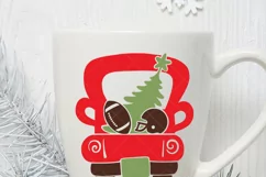 Christmas truck football, Christmas SVG Product Image 3