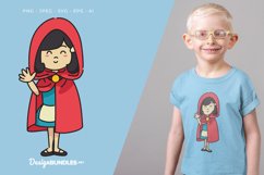 The Red Hood Says Hi Vector Illustration For T-Shirt Design Product Image 1