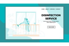 Disinfection Service For Kill Bacterias Vector Illustration Product Image 1