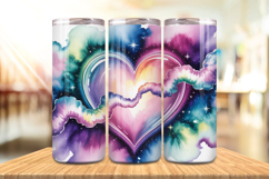 Valentine’s Day Glitter Sparkle shimmering Tumbler Wrap PNG Product Image 16